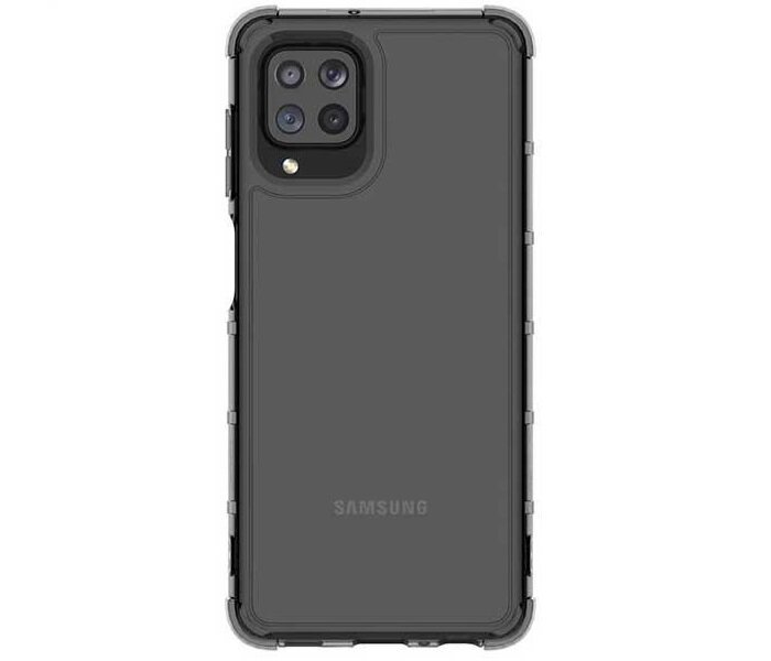 Etui Samsung GP-FPM225KDABW widok na etui na pleckach telefonu