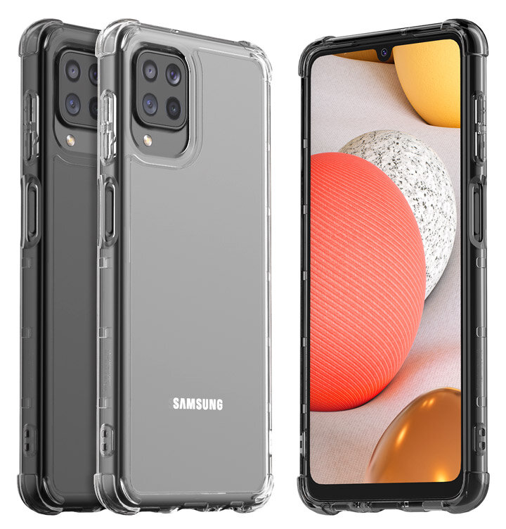 Etui ochronne do Galaxy M12 Samsung KDLab M Cover - kilka modeli eutui stojące obok siebie