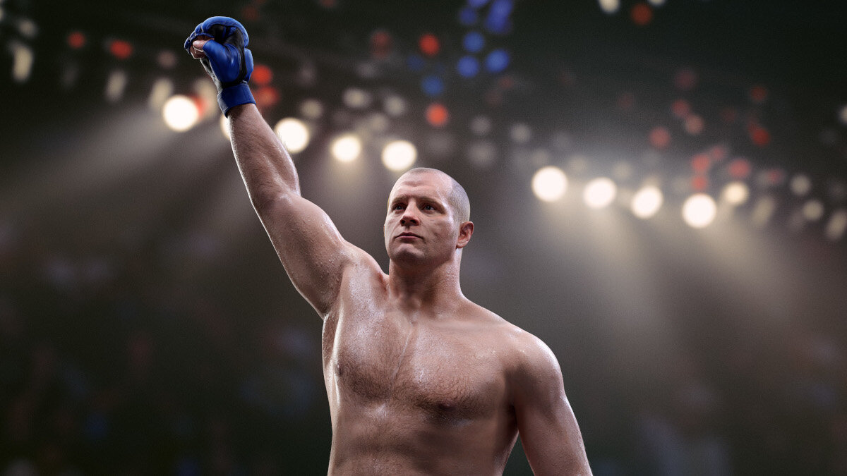 Gra Electronic Arts UFC 5 kadr z gry ukazujący zawodnika UFC