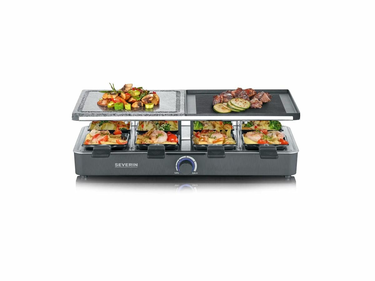 Grill raclette Severin RG2371 podczas pieczenia