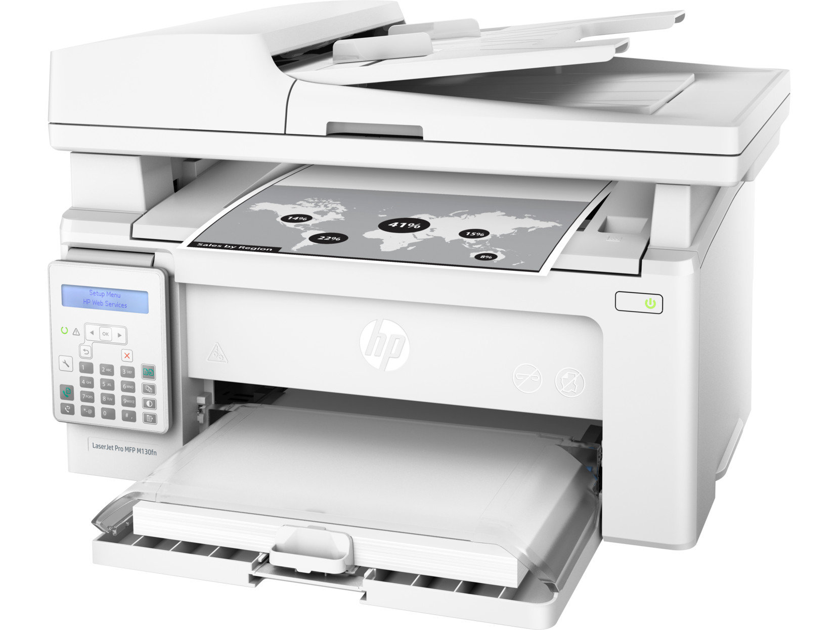 Urządzenie wielofunkcyjne HP LaserJet Pro M130fn G3Q59A skos