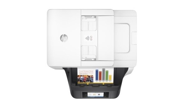 Urządzenie wielofunkcyjne HP OfficeJet Pro 8720 widok na urządzenie od góry