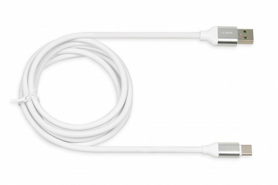 Kabel iBOX USB-A - USB-C 1.5 m widoczny z góry