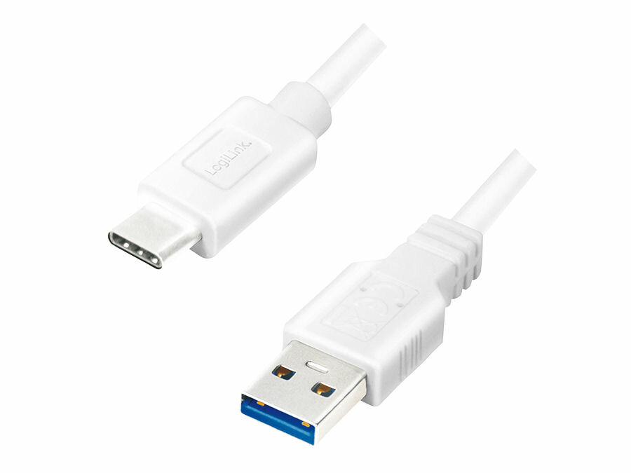 Kabel LogiLink USB 3.2 na USB Typ-C 0,5m biały CU0173