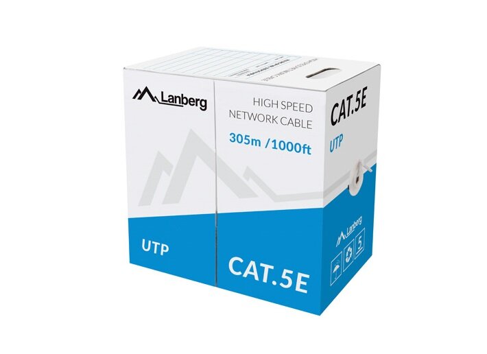 Kabel UTP Lanberg LCU5-10CC-0305-S 305m (kat. 5e) w opakowaniu