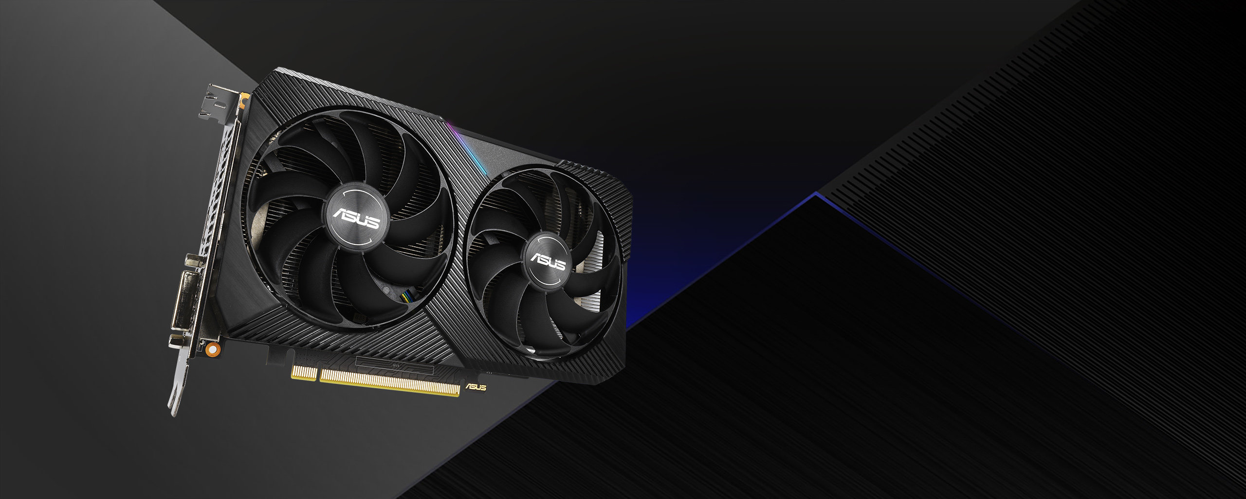 KARTA GRAFICZNA ASUS GEFORCE RTX 2070 DUAL MINI OC 8GB GDDR6- front