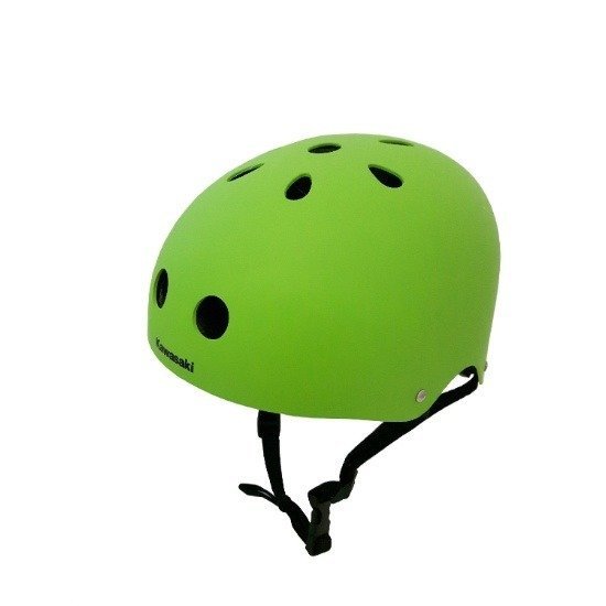 Kask kawasaki zielony bok