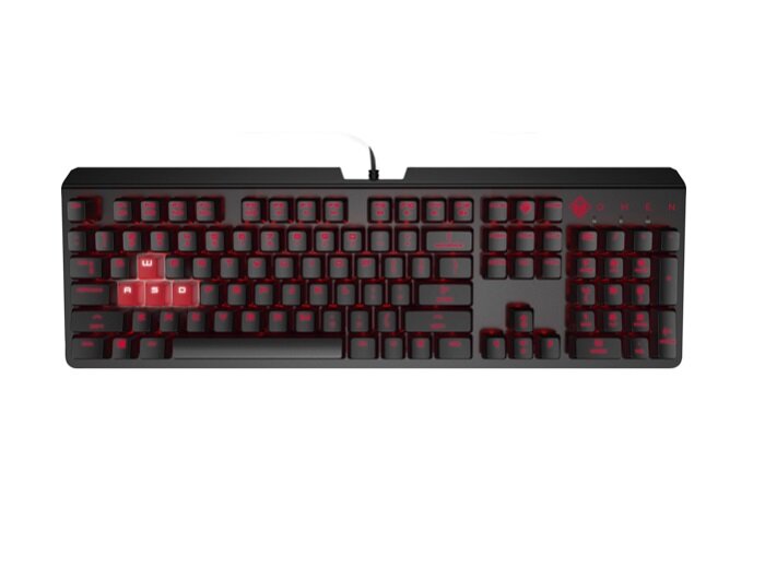 Klawiatura HP OMEN Encoder MX Red 6YW76AA widok z góry