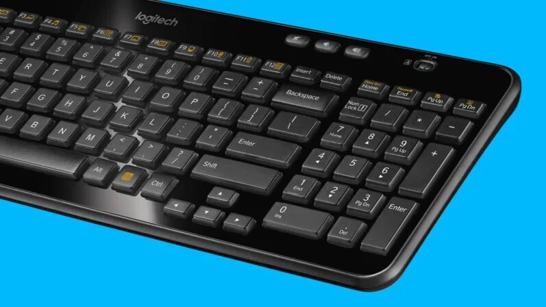 Klawiatura Logitech K360 920-003094 widok na klawiaturę pod skosem