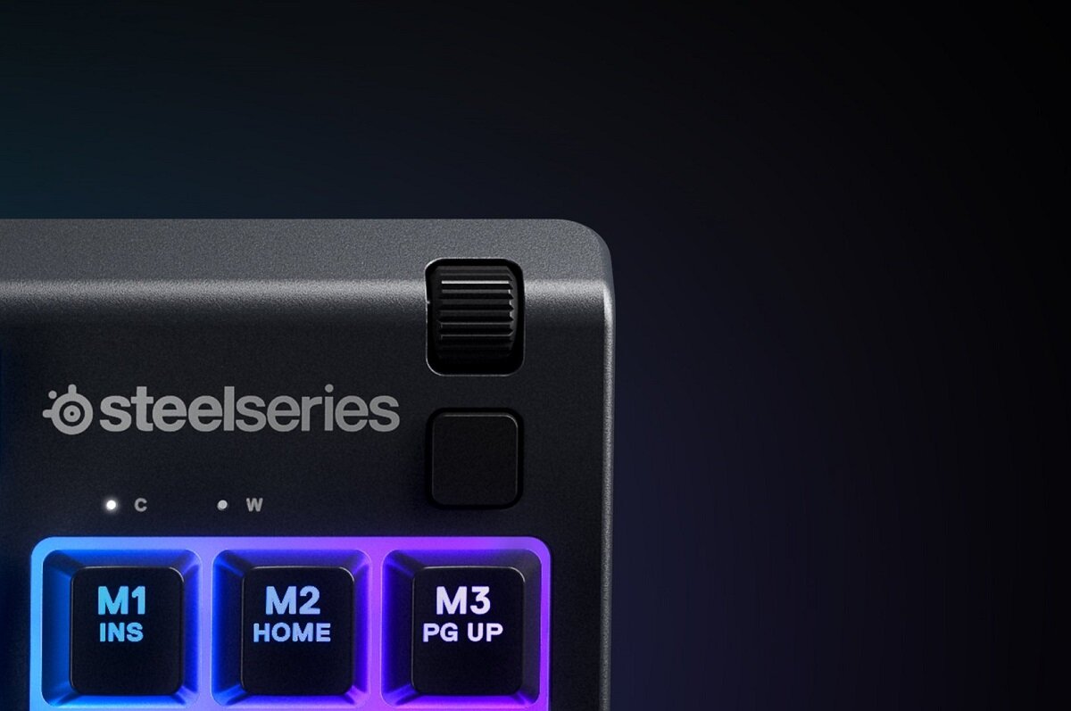 Klawiatura SteelSeries Apex 3 TKL US klawisze multimedialne