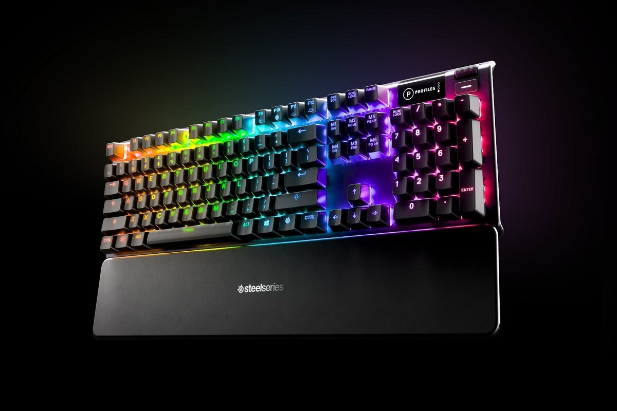 Klawiatura SteelSeries Apex 5 US magnetyczna podpórka