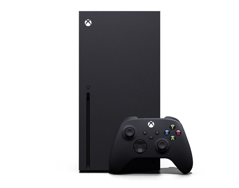 Konsola Xbox Series X 1TB z przodu wraz z padem