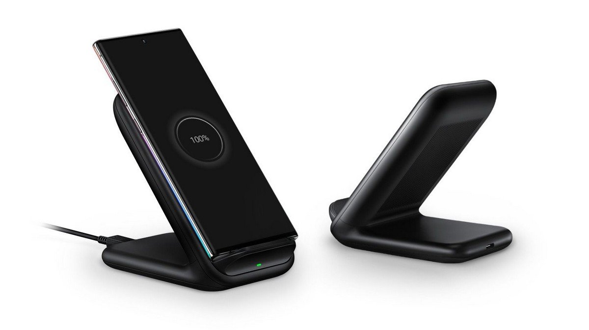 Ładowarka indukcyjna Samsung Wireless Charger Stand 15W, czarna EP-N5200TBEGWW.