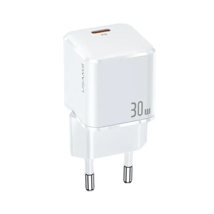 Ładowarka Usams T45 mini US-CC148 30W widok ładowarki od przodu