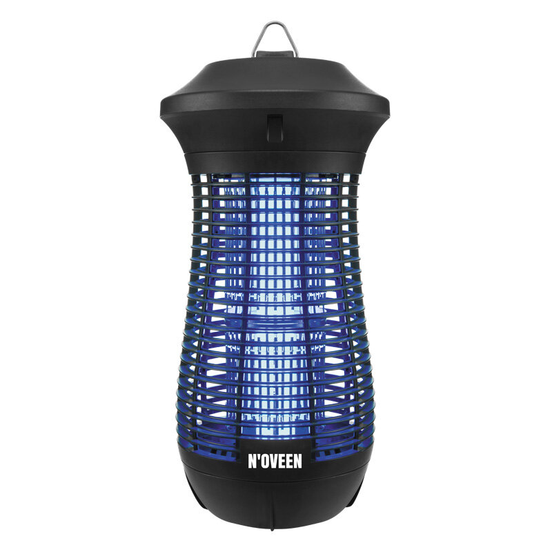 Lampa owadobójcza NOVEEN IKN24 IP24 Professional Lampion 24W czarna widok od przodu