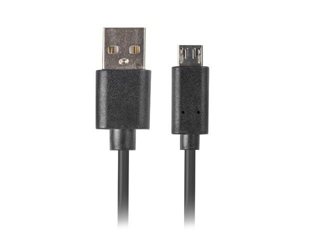 Kabel USB Lanberg Micro widok z przodu na złącza