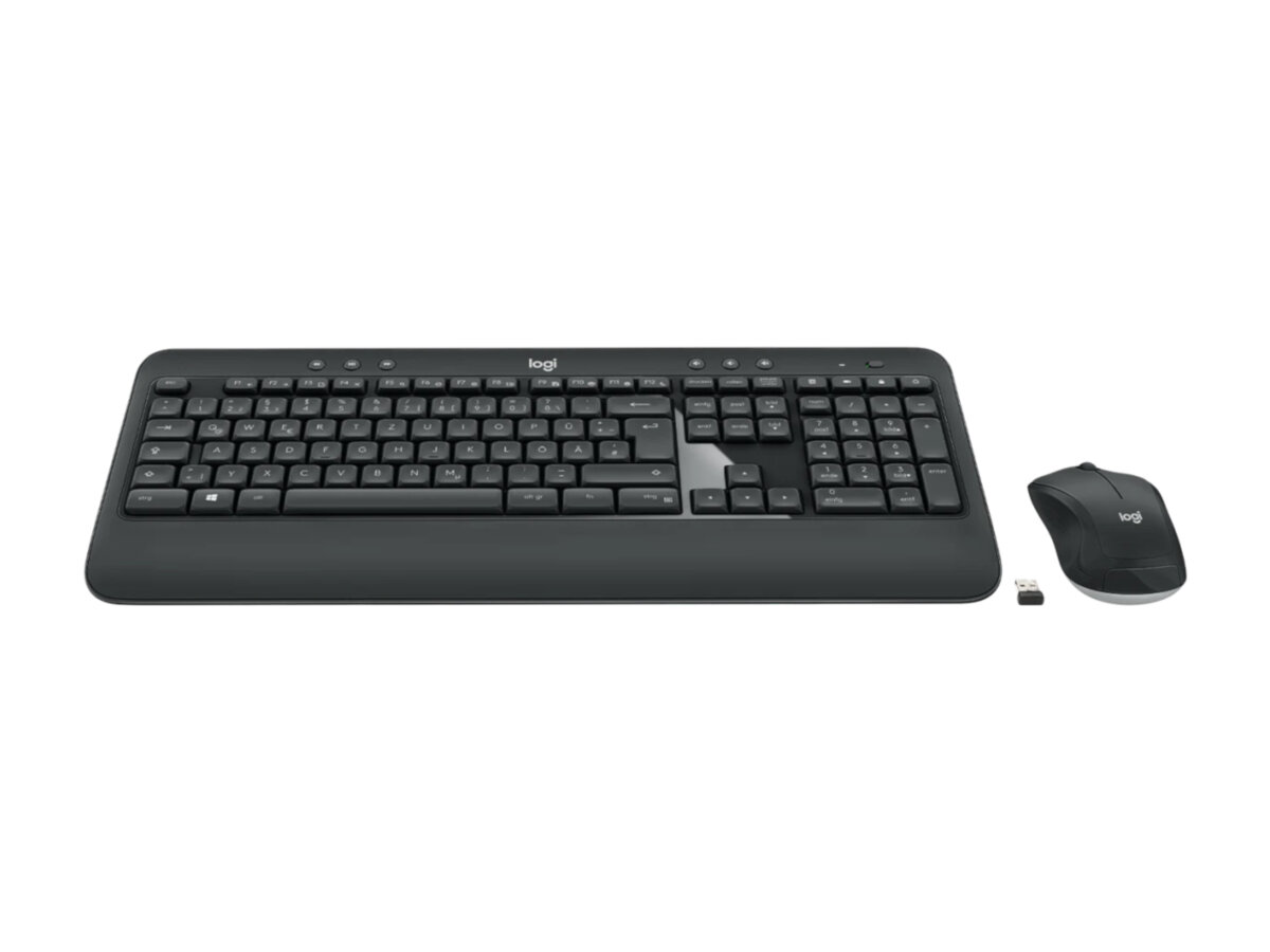 Klawiatura i mysz Logitech MK540 Advanced od frontu na białym tle