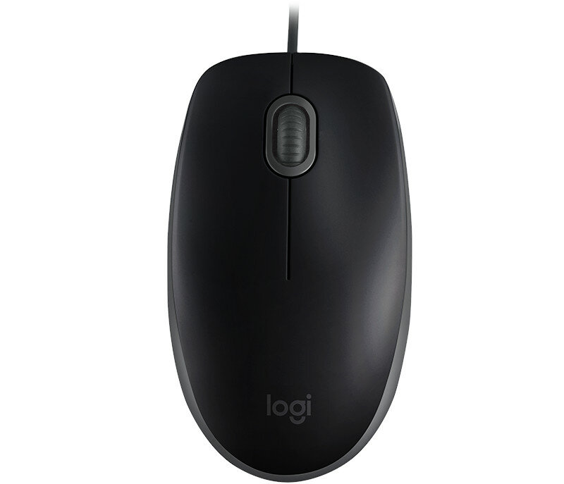 Mysz Logitech B110 Silent czarna widok z góry