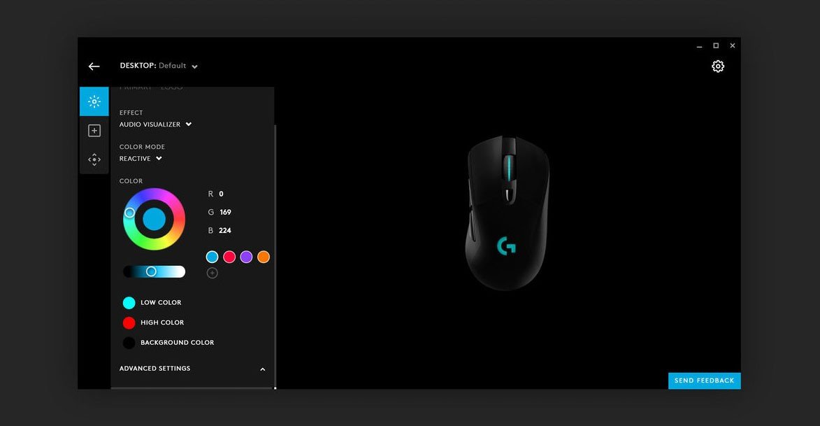 Mysz Logitech G703 Lightspeed. Lightsync RGB.