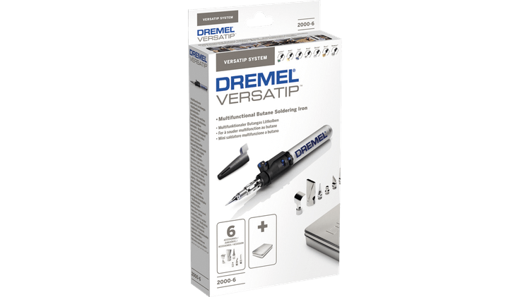 Lutownica Dremel VersaTip 2000-6 6w1 w pudełku od przodu