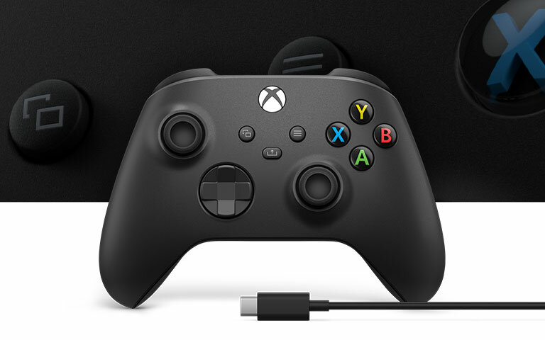 Kontroler Microsoft Wireless Controller Series X + USB-C® Cable frontem