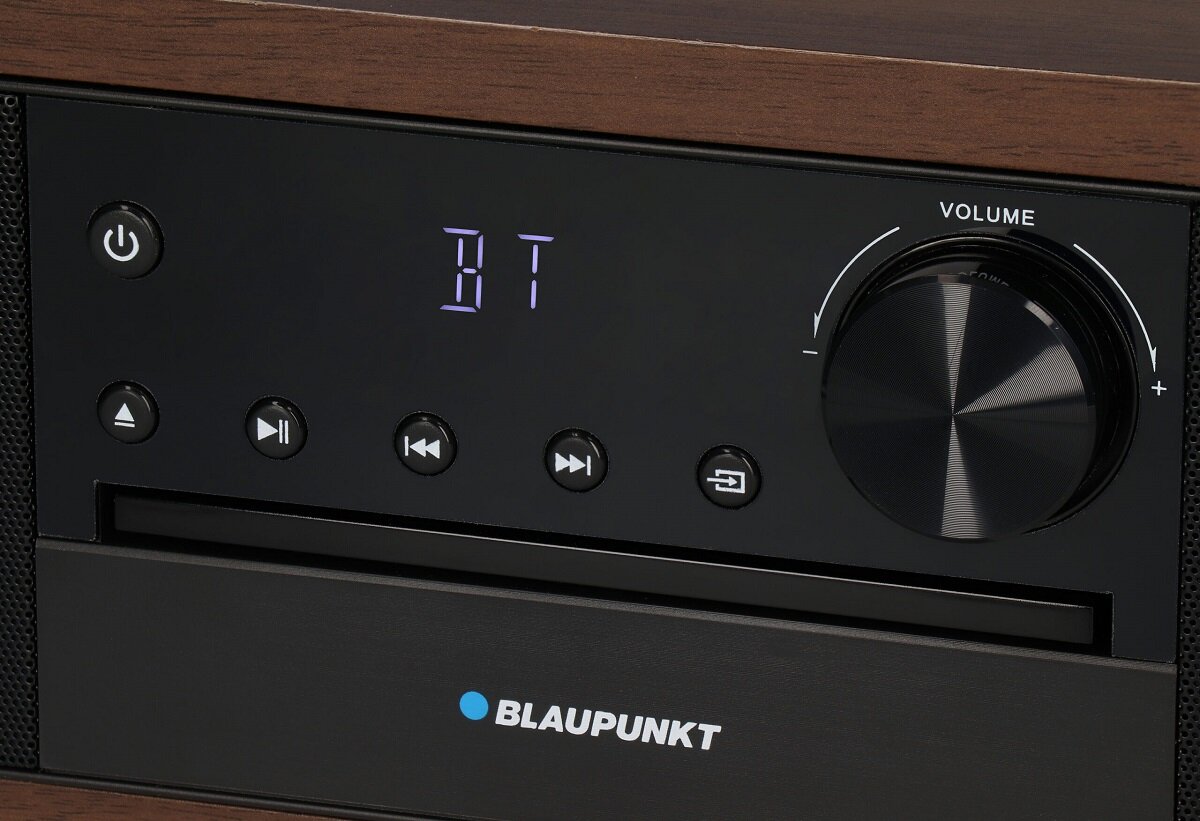 Mikrowieża Blaupunkt MS22BT Bluetooth zbliżenie na panel sterowania