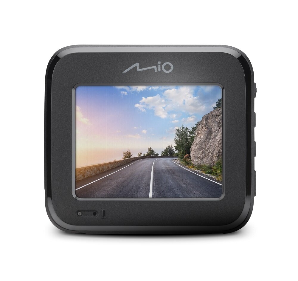 Wideorejestrator Mio MiVue C590 Full HD widok od frontu na ekran