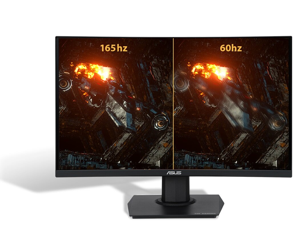 Monitor ASUS TUF Gaming VG24VQE widok od przodu