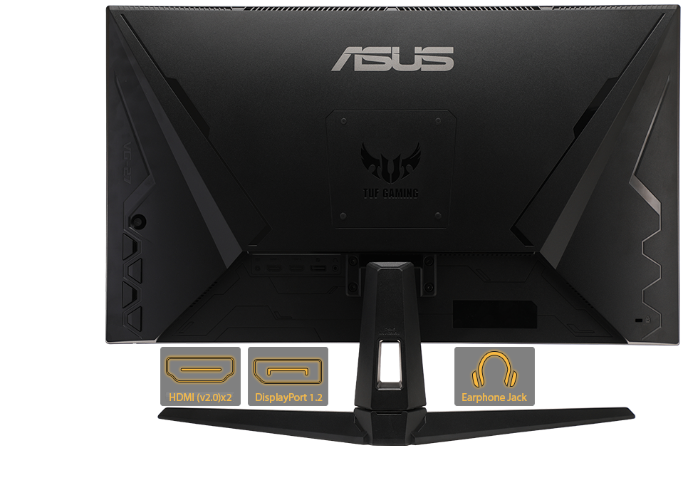 Monitor gamingowy ASUS TUF Gaming VG27AQ1A 27 WQHD Czarny widok na tył