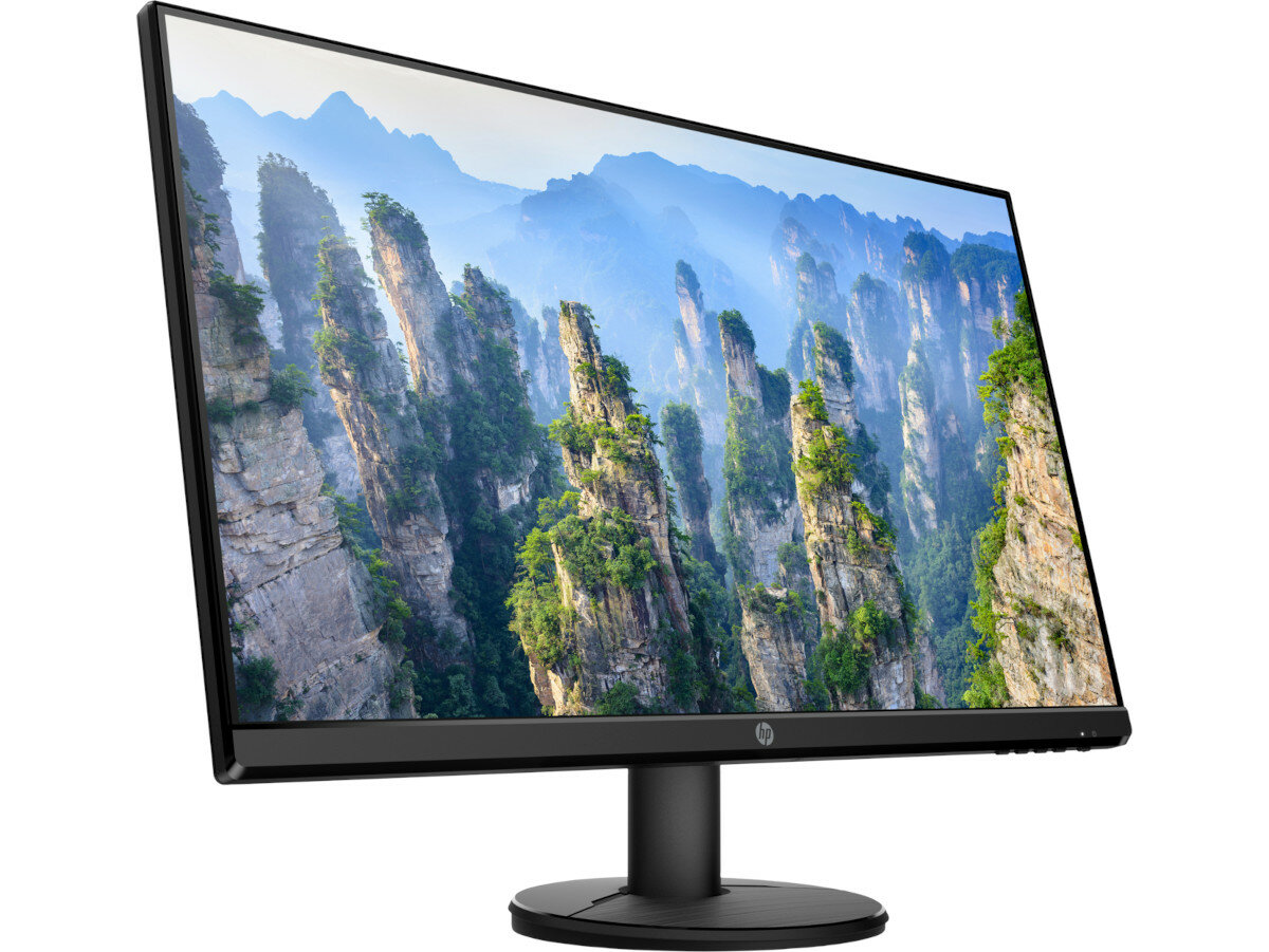 Monitor HP V24 9SV73AA prawym bokiem