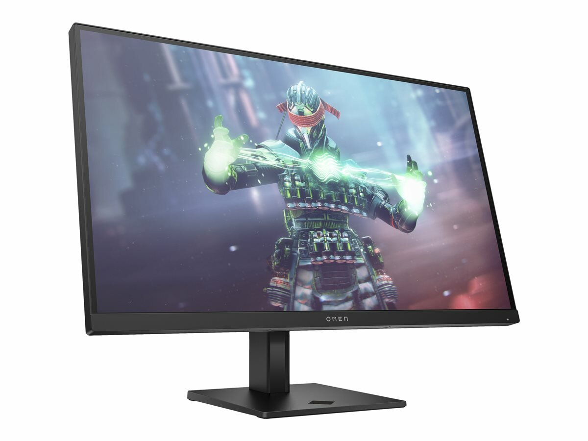 Monitor HP OMEN 27k 27 4K widok monitora od przodu pod skosem