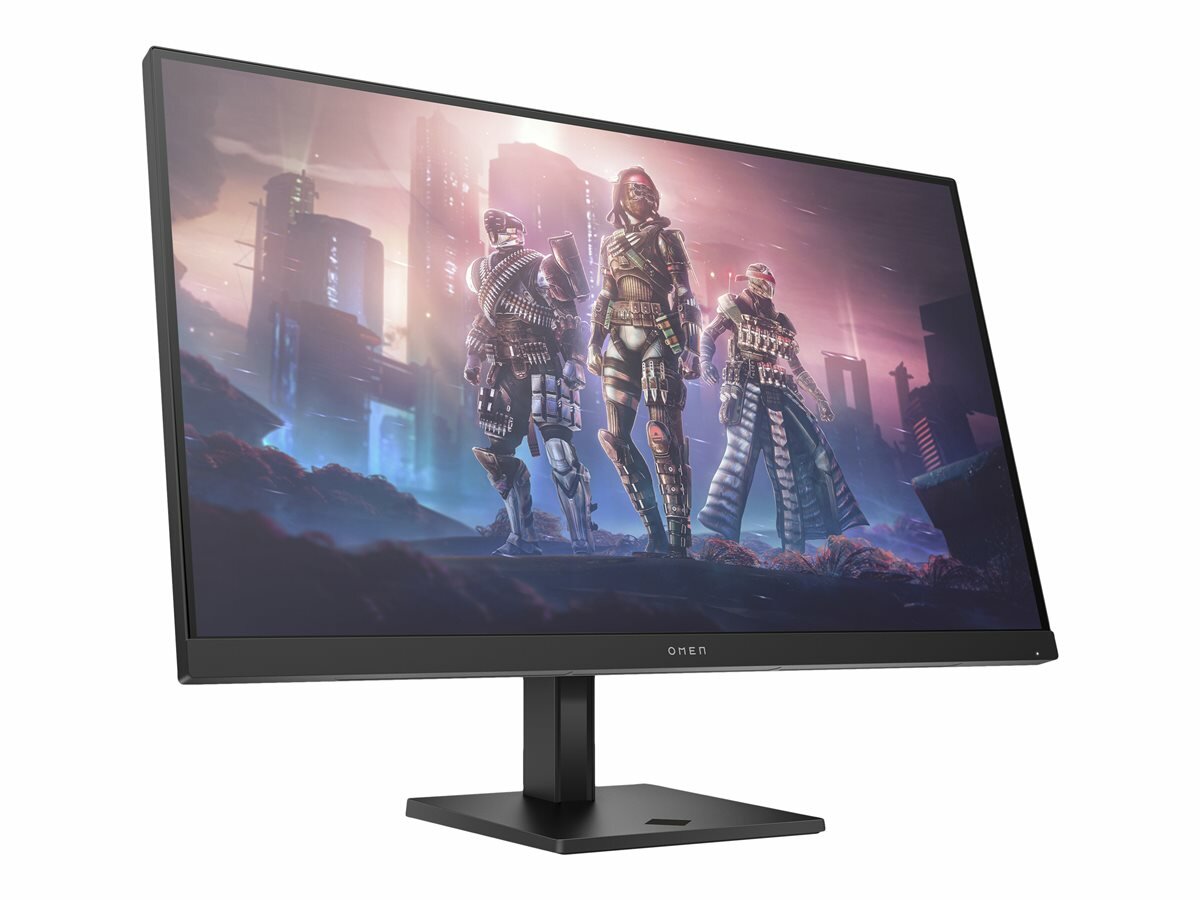 Monitor HP OMEN 32q 32” IPS widok monitora od przodu pod skosem