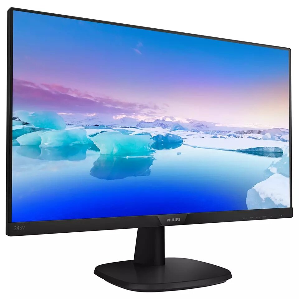 Monitor Philips 243V7QJABF/00 pod skosem w lewo