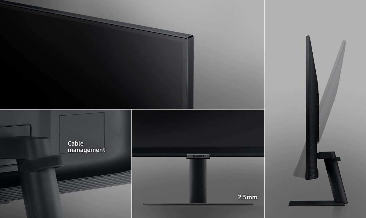 Monitor Samsung LS32A700 IPS 4K możliwości regulacji nachylenia ekranu