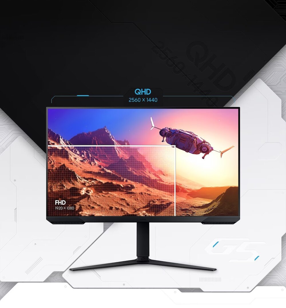 Monitor Samsung Odyssey G5 LS32CG510EUXEN 32 165Hz widok na front monitora