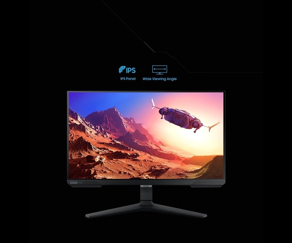 Monitor Samsung Odyssey G4 27' 240Hz G-Syncwidok na monitor od frontu