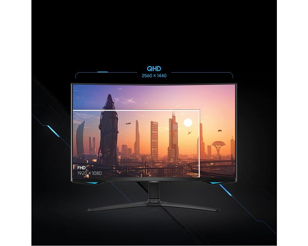 Monitor Samsung Odyssey G6 LS32BG650EUXEN od frontu