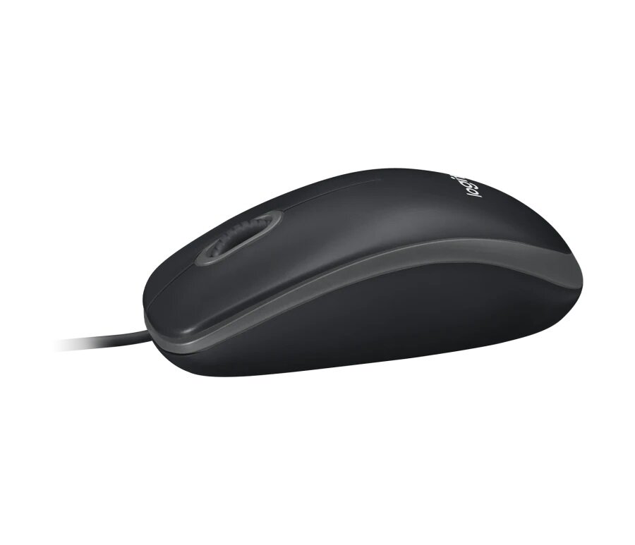 Mysz optyczna Logitech B100 (910-003357) z boku