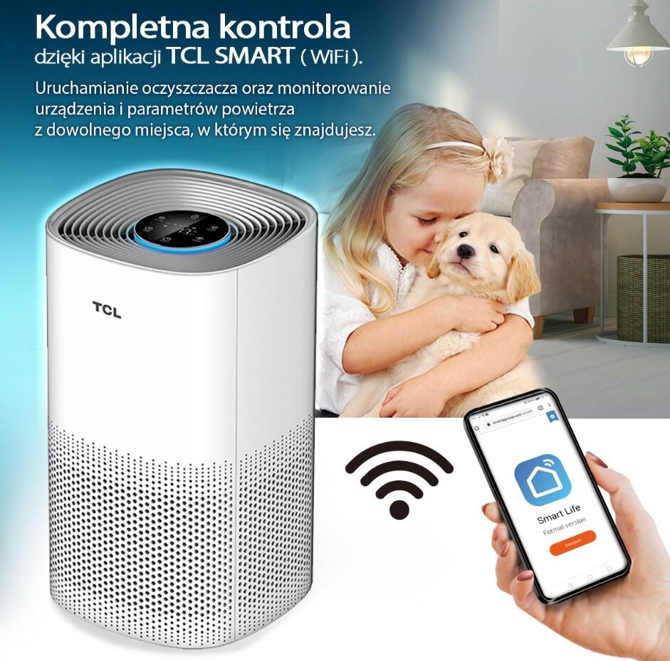 Oczyszczacz powietrza TCL KJ255F WIFI aplikacja