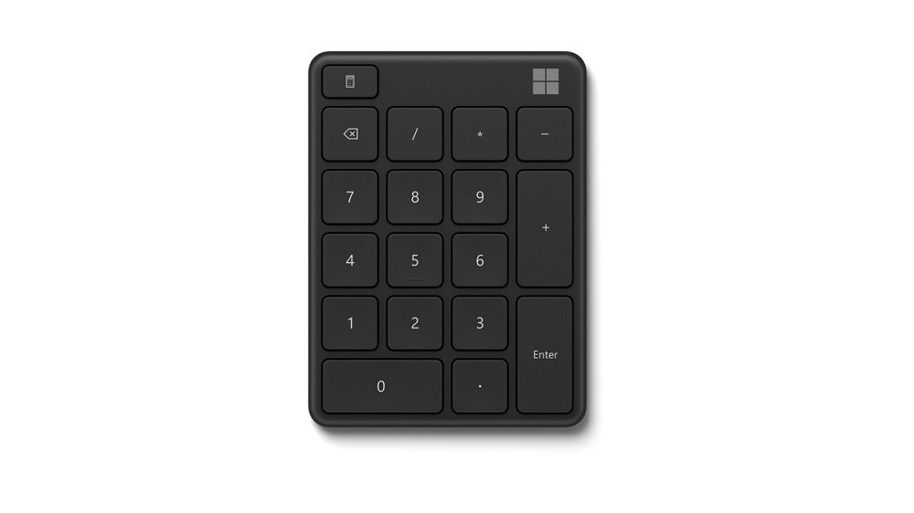 Klawiatura numeryczna Microsoft Number Pad 23O-00010 widok na klawiaturę od frontu