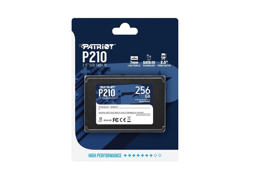 Dysk SSD Patriot P210 256 GB 2.5'' PAPRSS025620 opakowanie