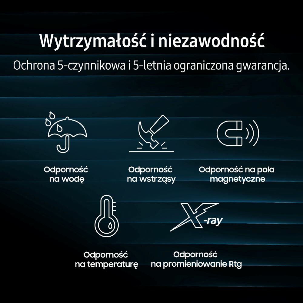 Pendrive Samsung MUF-128DA/APC opisana wytrzymałość i niezawodność produktu