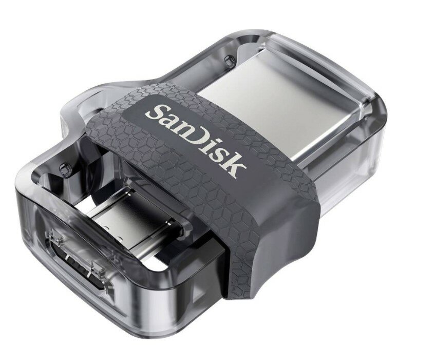 Pendrive SanDisk Ultra Dual Drive m3.0 64GB SDDD3-064G-G46 pendrive ze schowanymi złączami