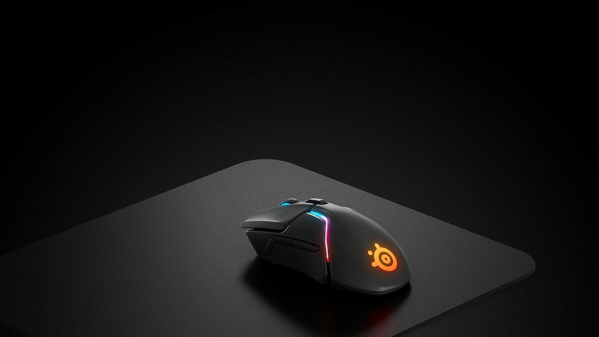 Podkładka pod mysz SteelSeries QcK Hard Pad czarna myszka na podkładce