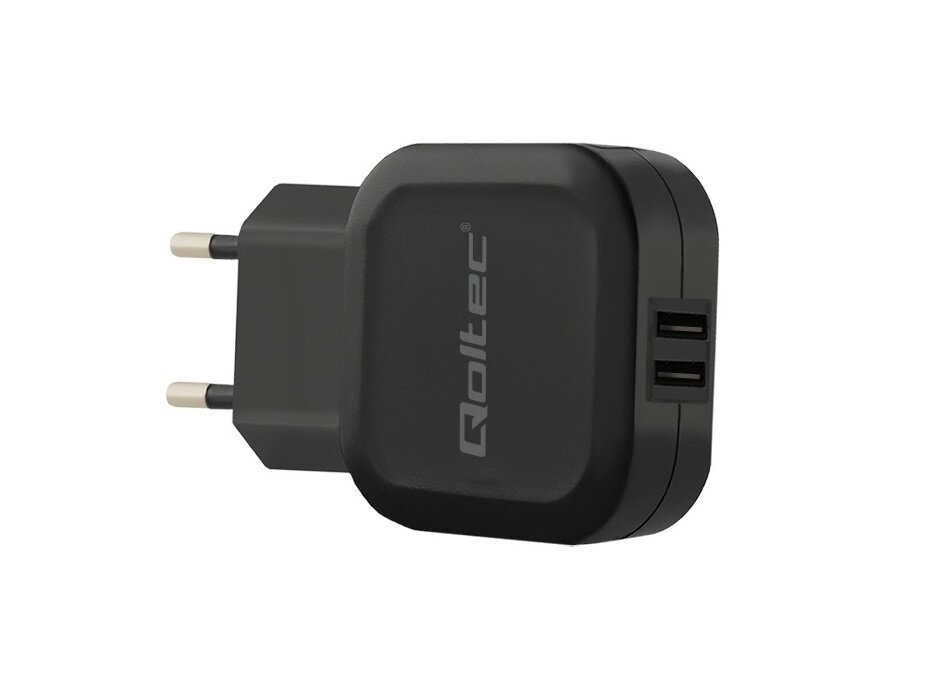 Ładowarka sieciowa Qoltec (50186) 17W|5V|3.4A|2xUSB porty usb