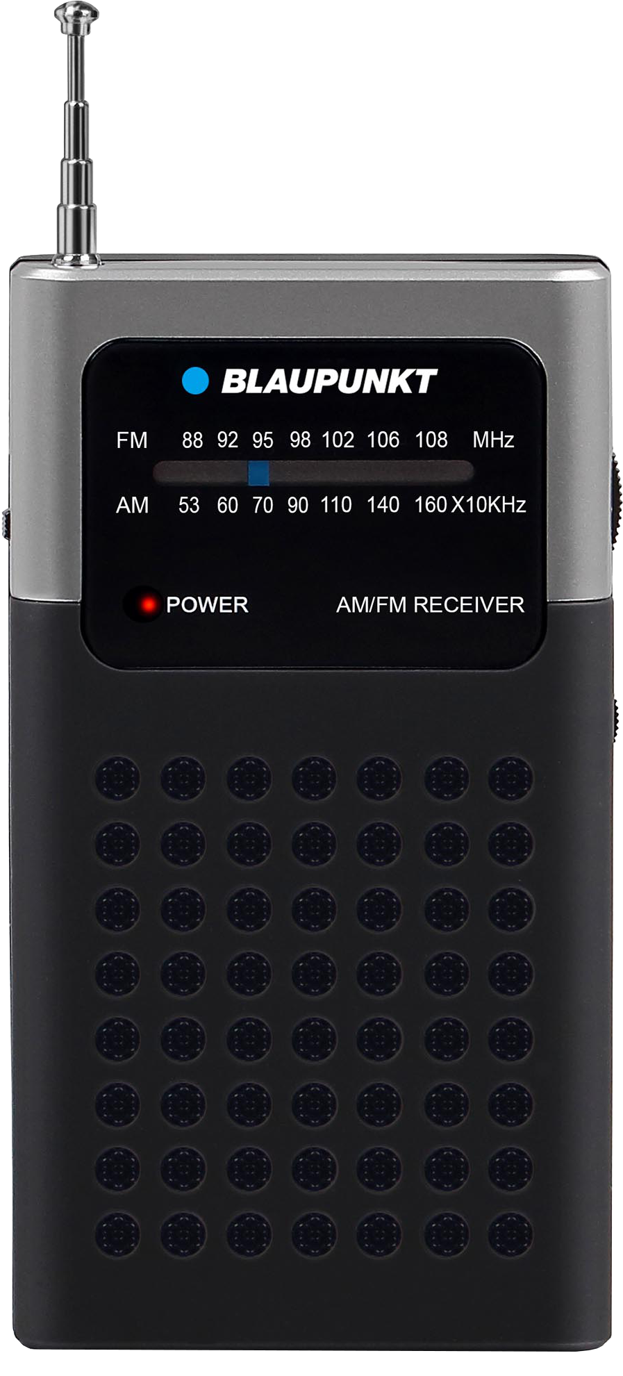 Radio Blaupunkt PR4BK szaro czarne widok od przodu