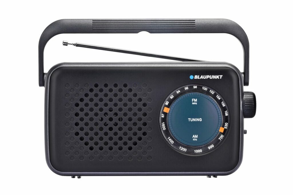 Radio Blaupunkt PR9BK przenośne pokazane radio frontem