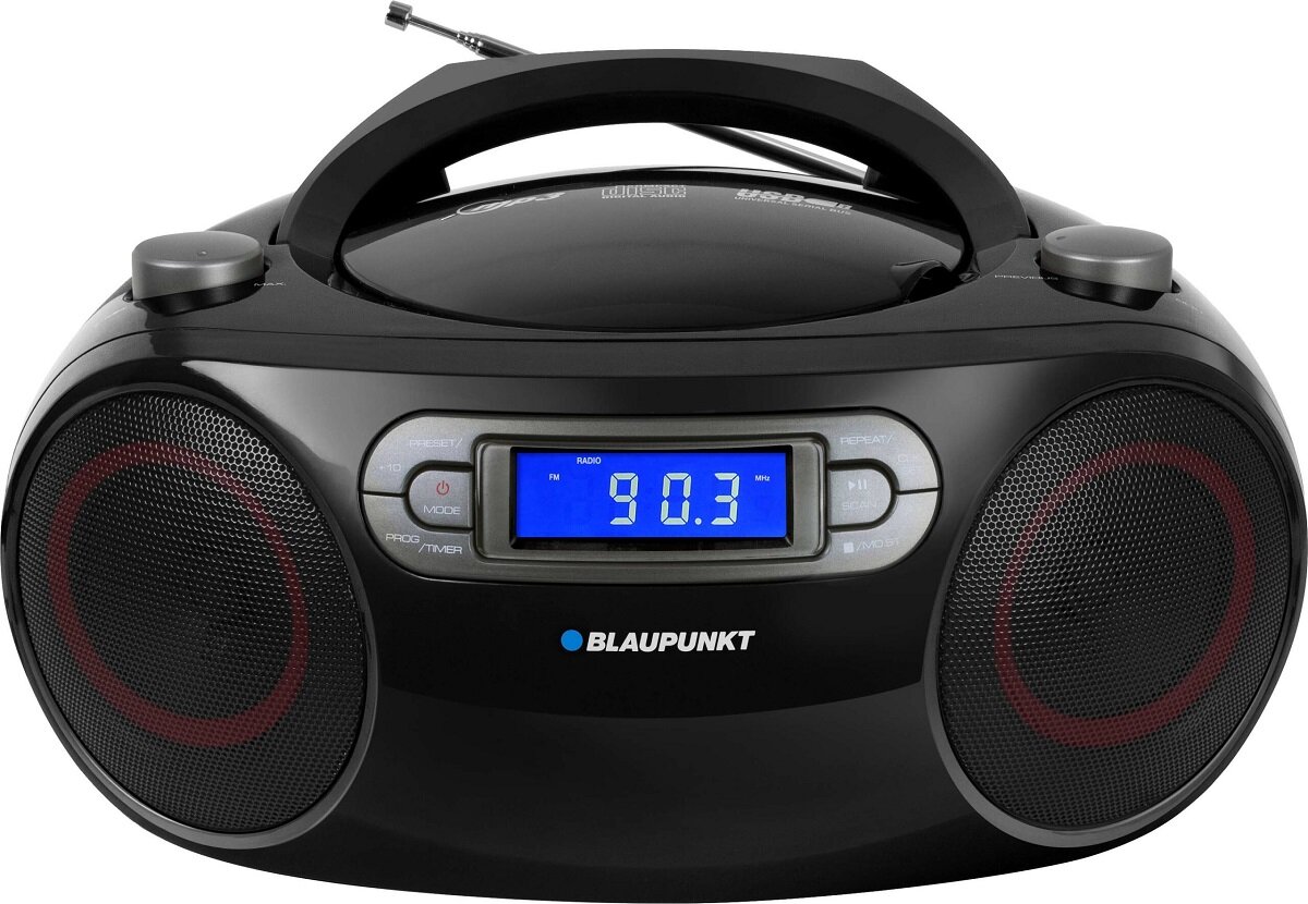 Radioodtwarzacz Blaupunkt Boombox BB18BK FM od frontu