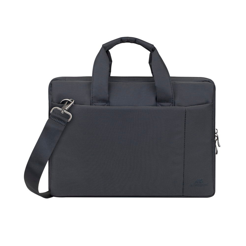 Torba na laptopa Rivacase 8221 13,3” czarna od frontu