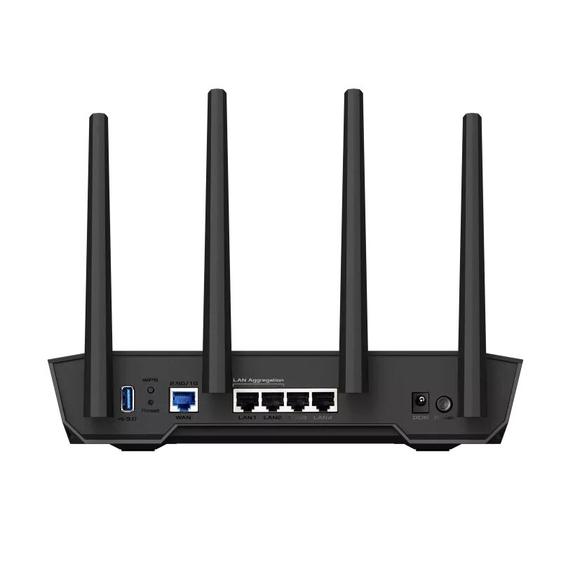 Router Asus TUF-AX4200 Wi-Fi 6 widok routera od tyłu